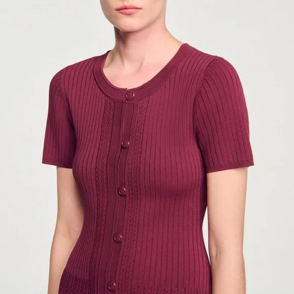 Sandro Knit Maxi Dress - Picture 3 of 14